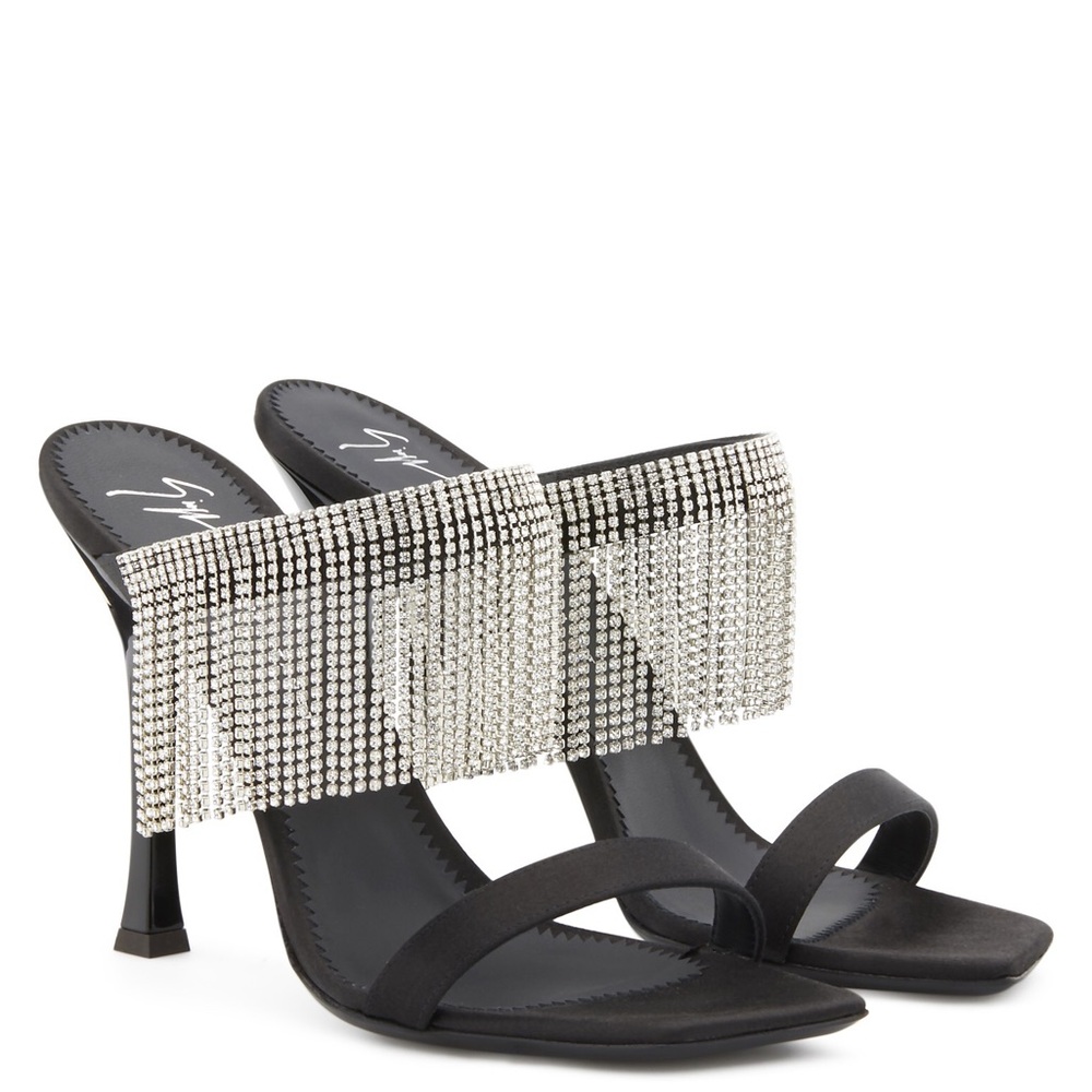 Giuseppe Zanotti Natalee Crystal Fringe Heels - Picture 3 of 8